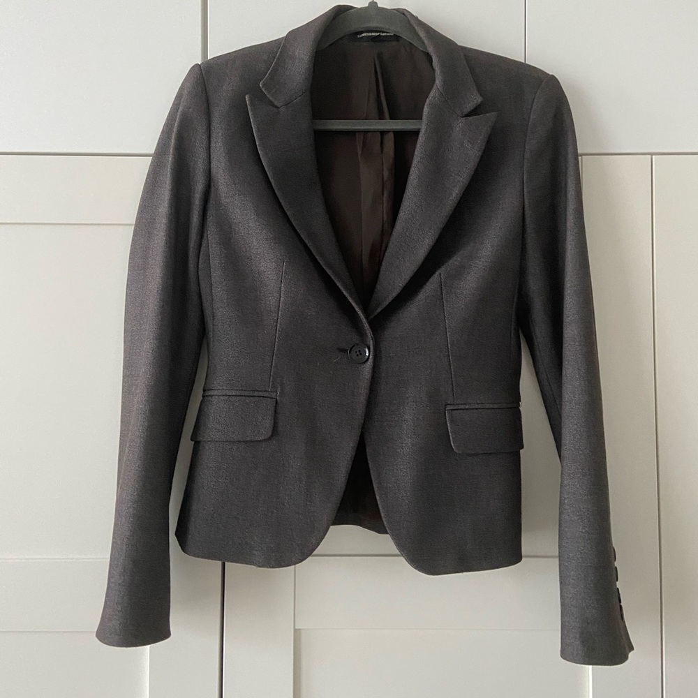 Express charcoal blazer